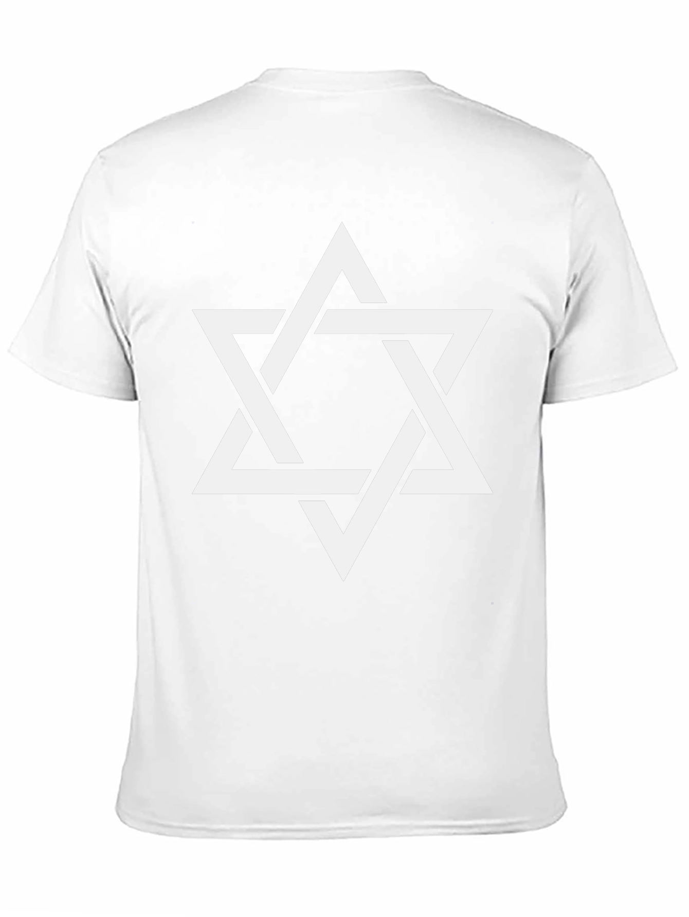 Star of David Graphic Tee - Black Cotton T-Shirt