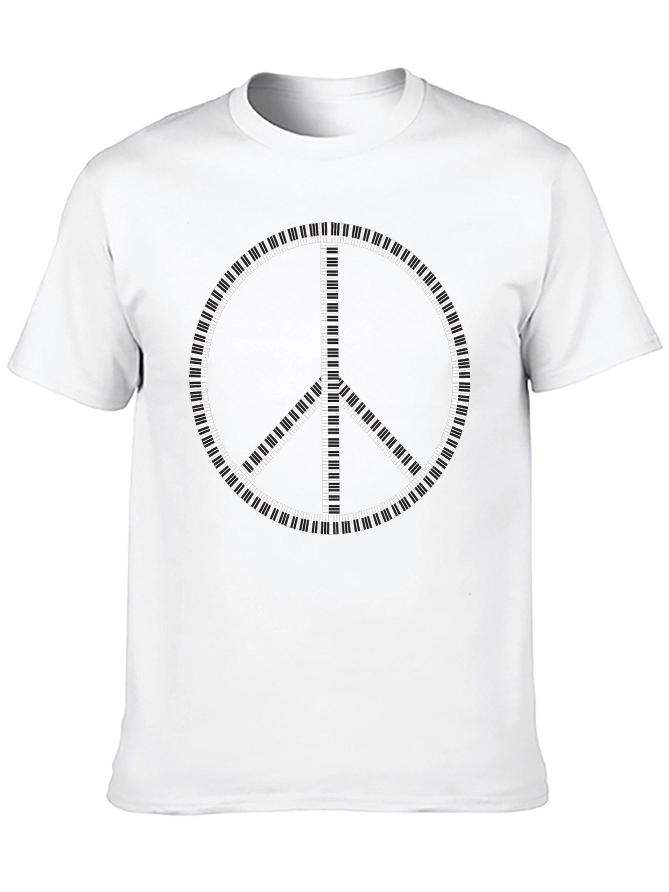 Piano Peace Sign T-Shirt - Music Lover Tee