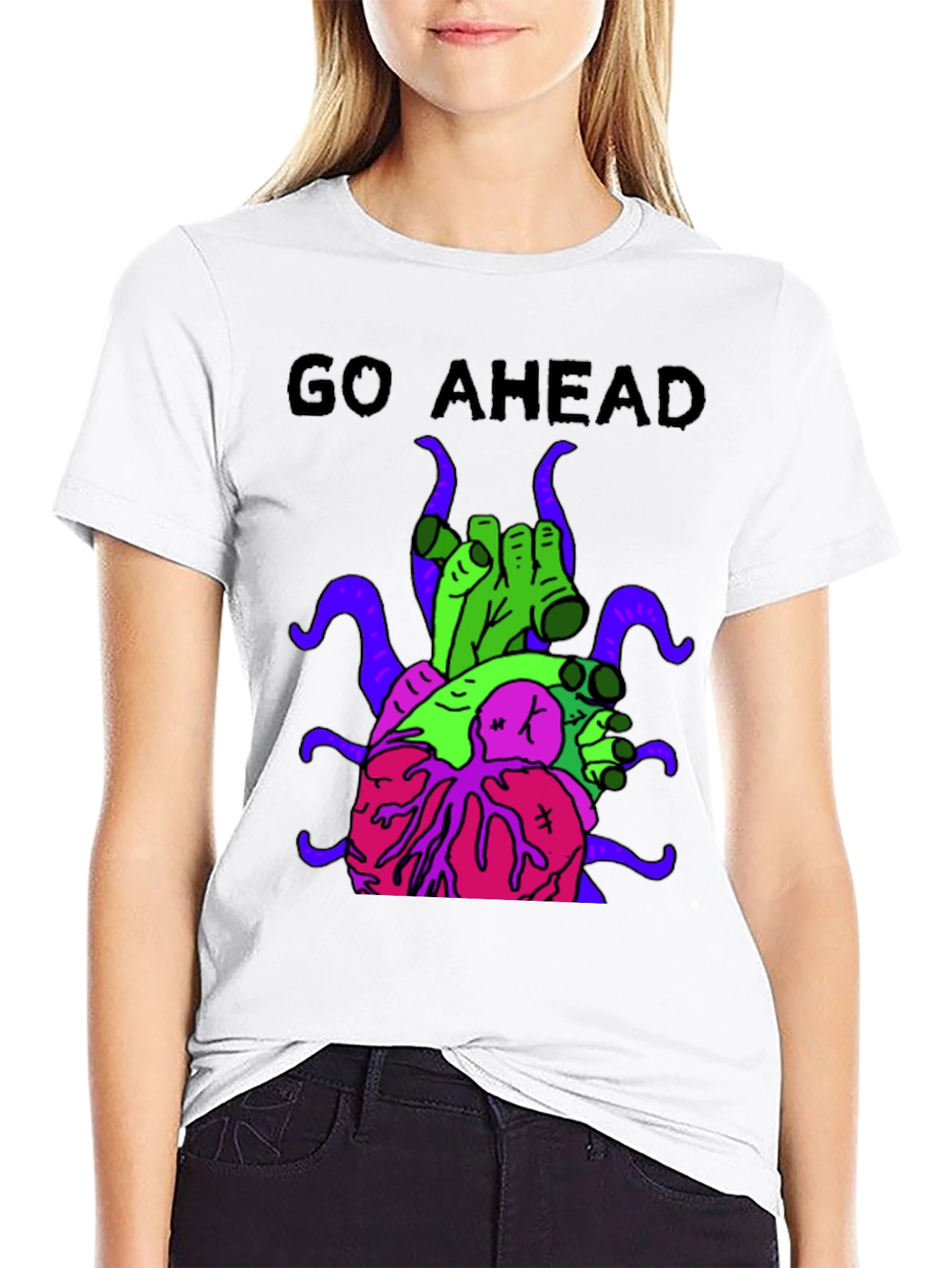 Go Ahead T-Shirt with Graphic Print