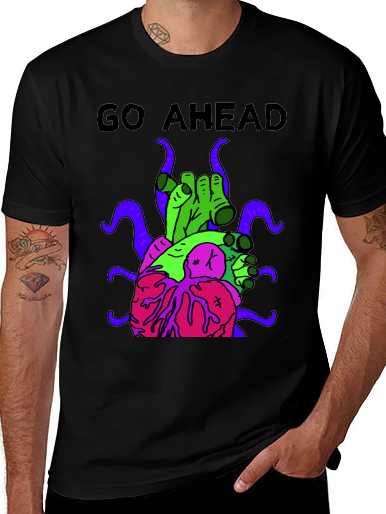 Go Ahead T-Shirt with Graphic Print