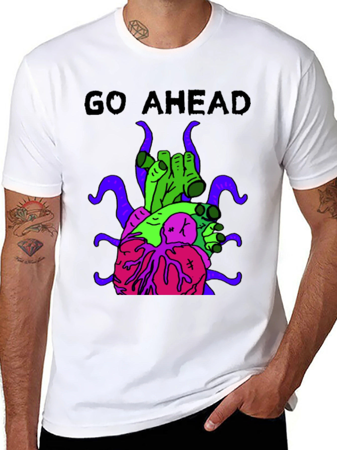 Go Ahead T-Shirt with Graphic Print