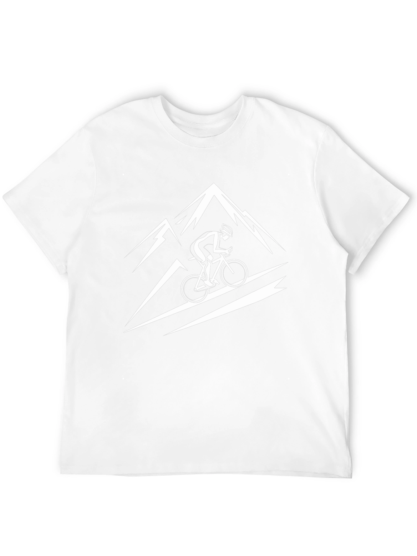 Mountain Biker Graphic Tee - Black Cotton T-Shirt