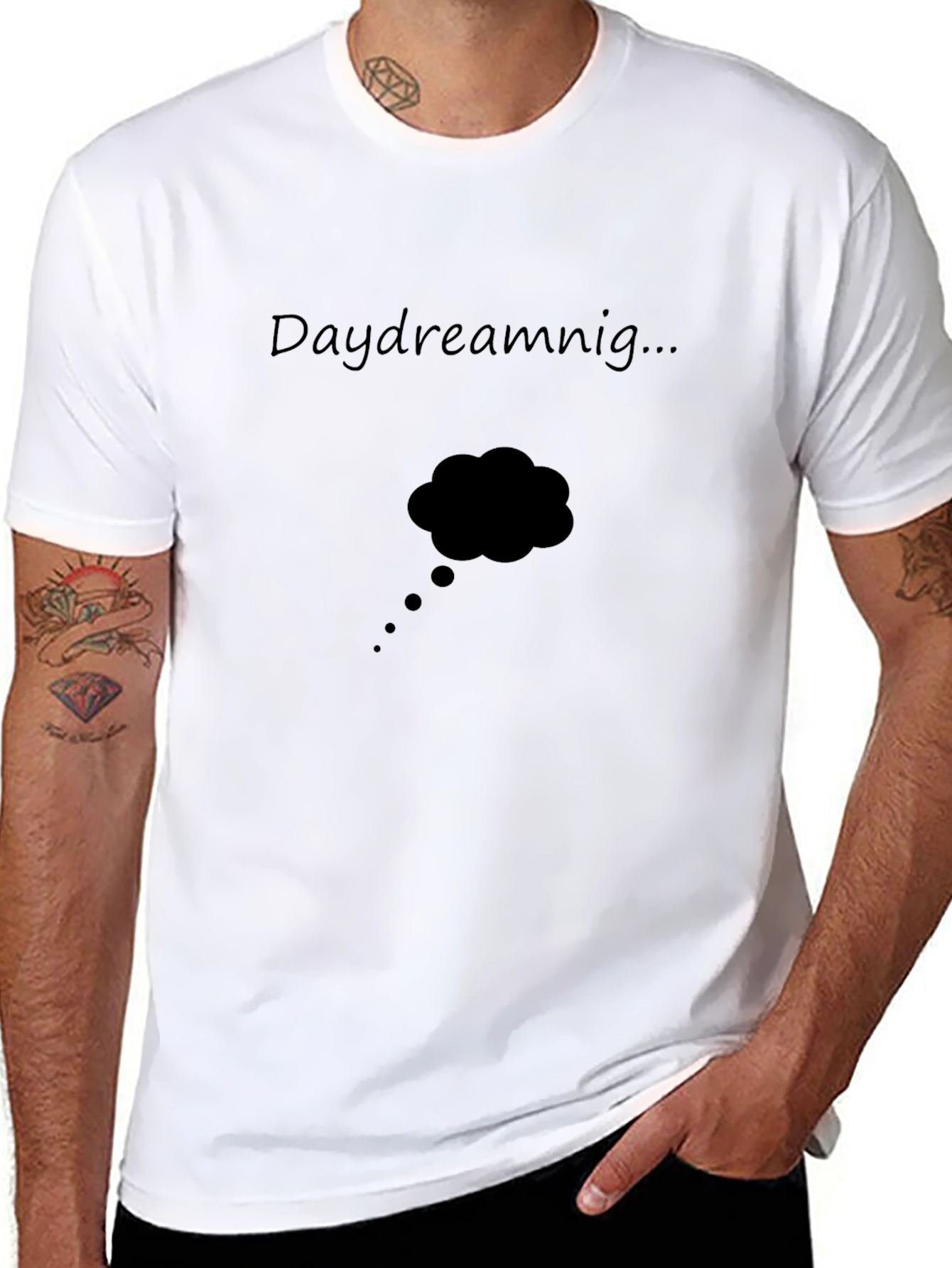 Daydreaming Graphic Tee - Black