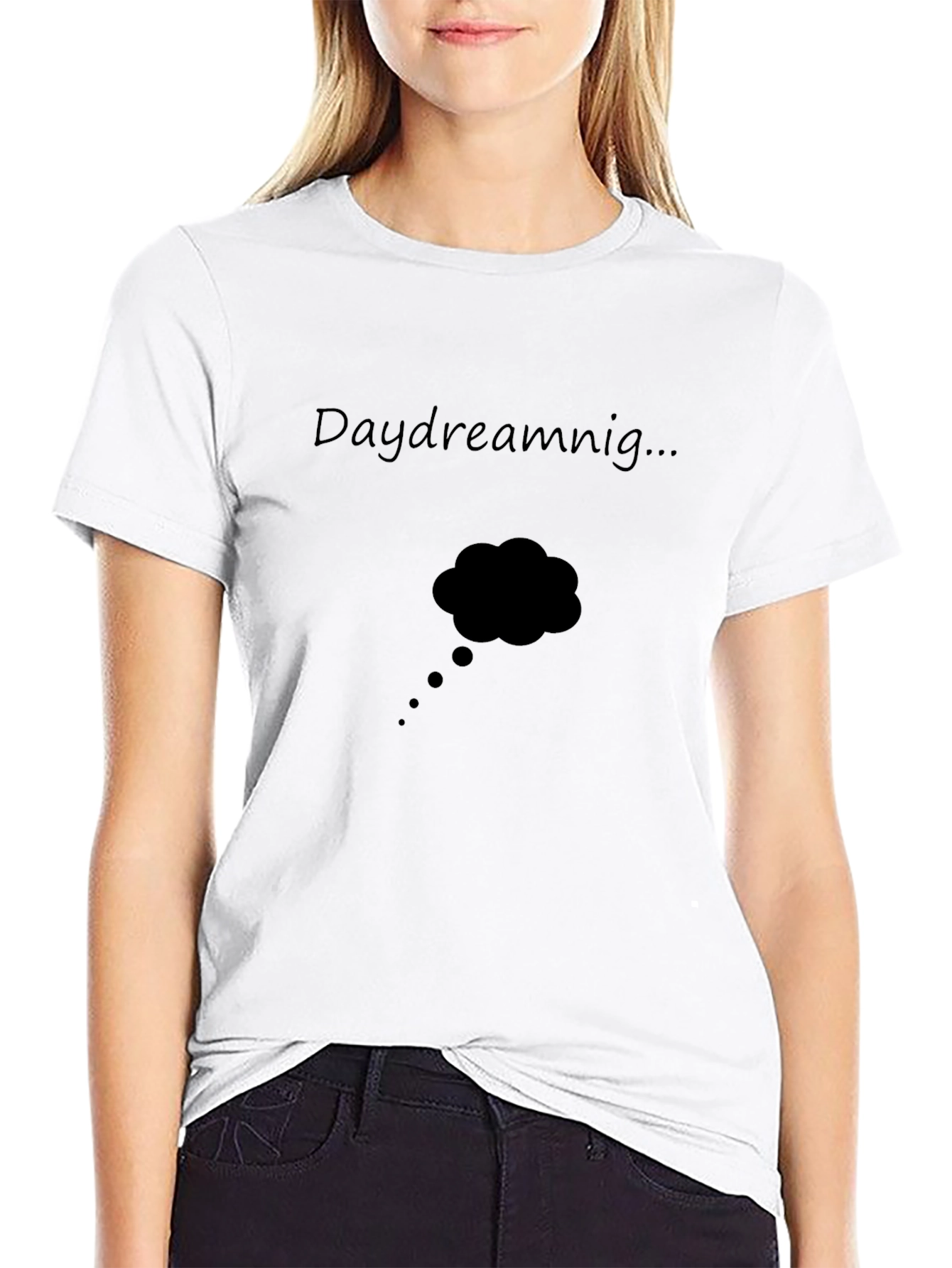 Daydreaming Graphic Tee - Black
