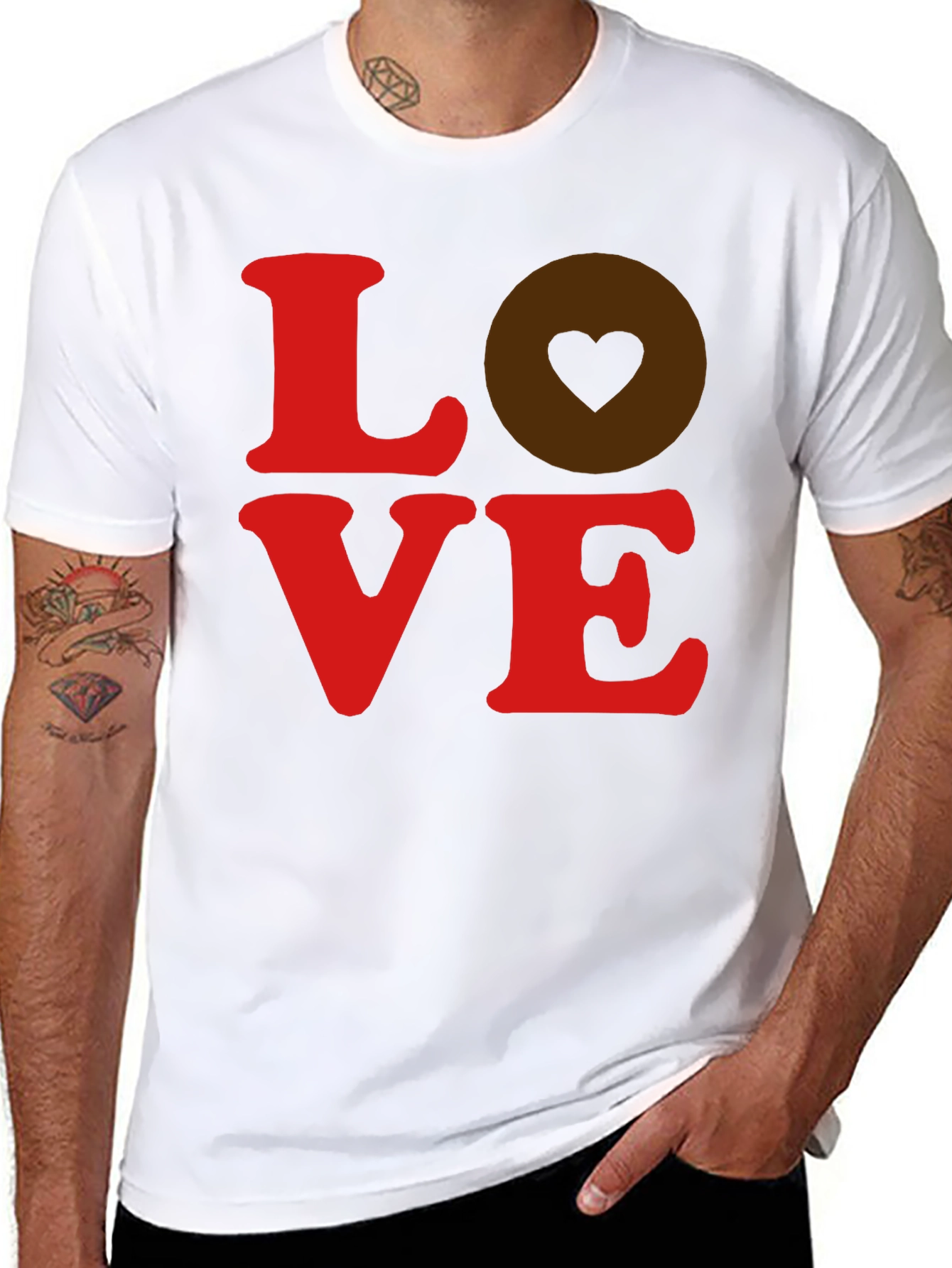 LOVE Graphic T-Shirt - Modern Mens Tee