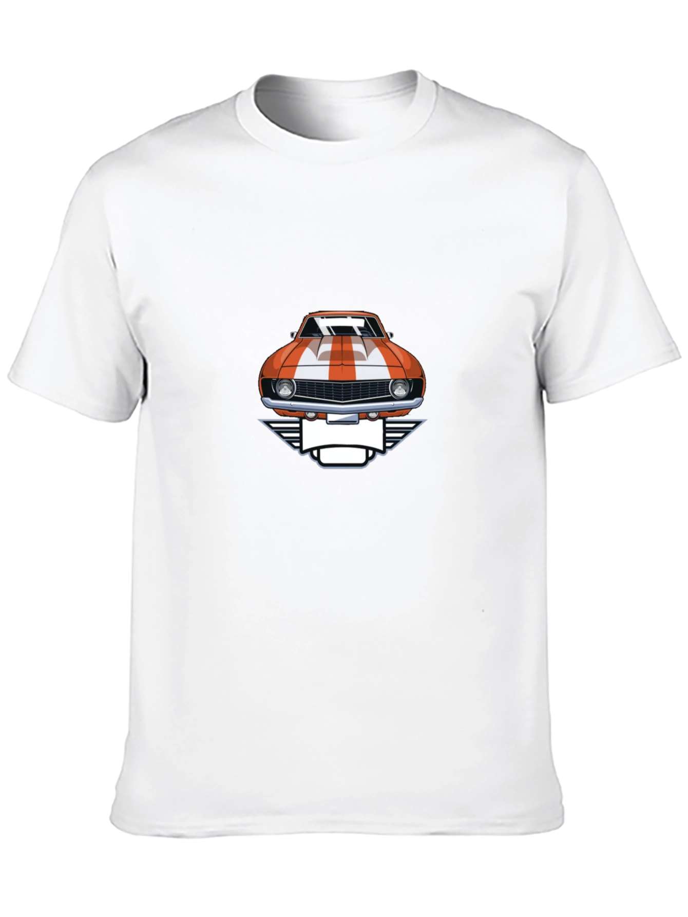 Classic Car Graphic Tee - Black Cotton T-Shirt