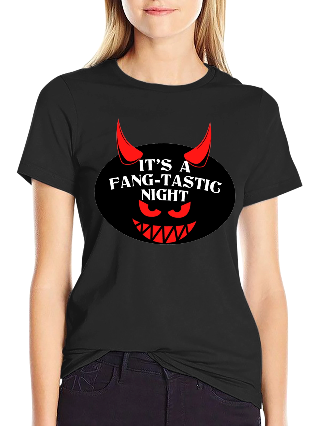 Fang-Tastic Night Graphic T-Shirt