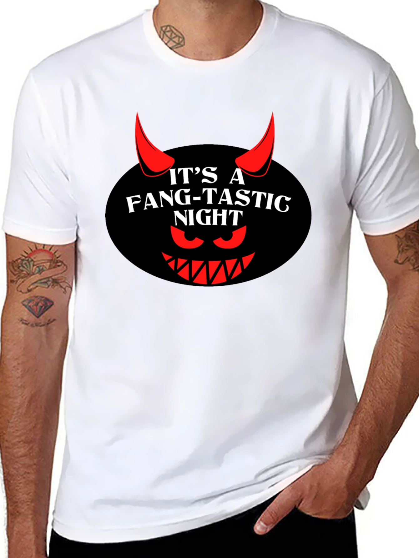 Fang-Tastic Night Graphic T-Shirt