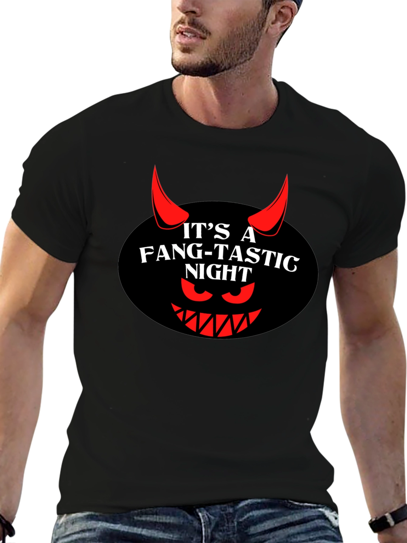 Fang-Tastic Night Graphic T-Shirt