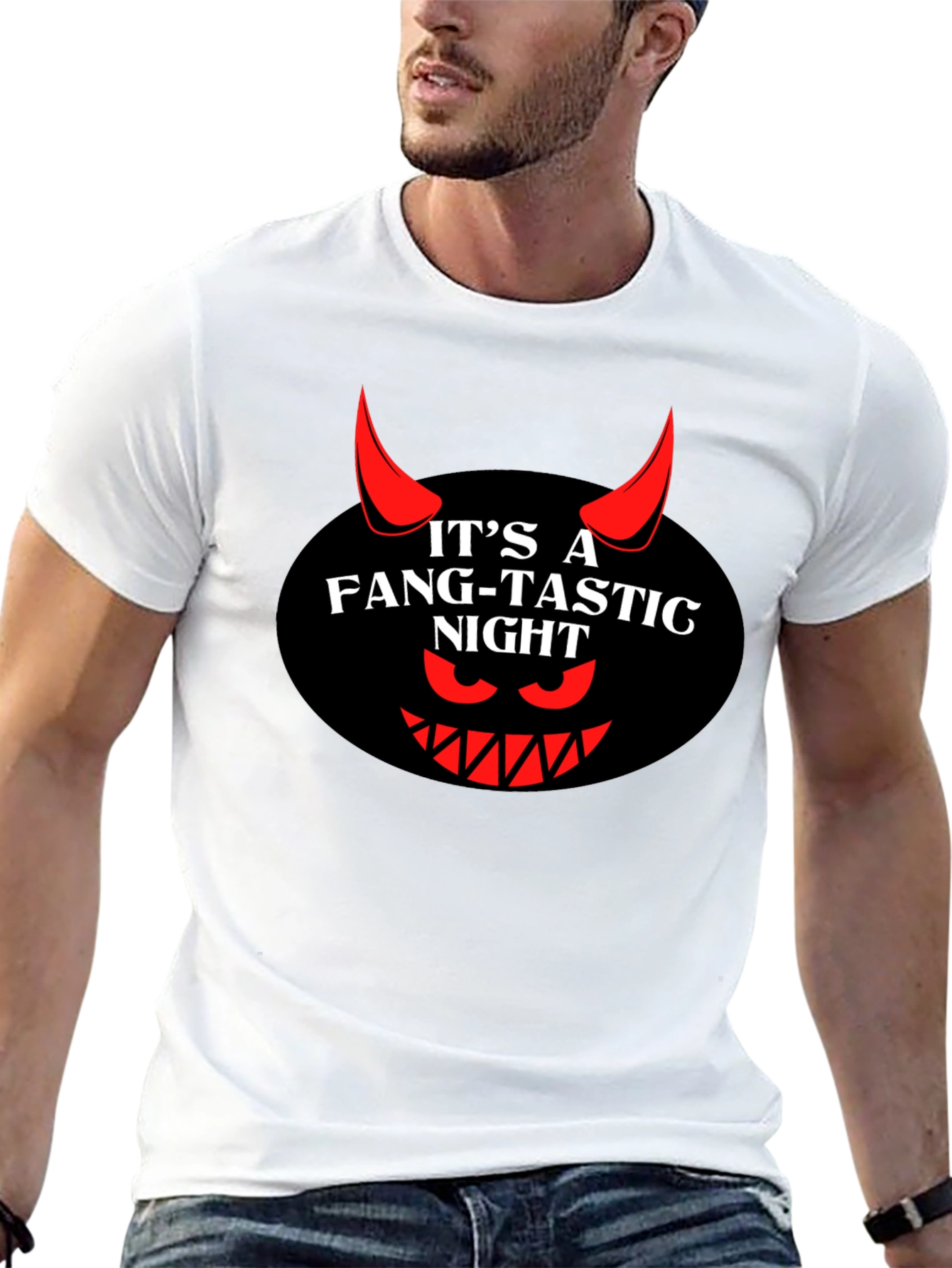 Fang-Tastic Night Graphic T-Shirt