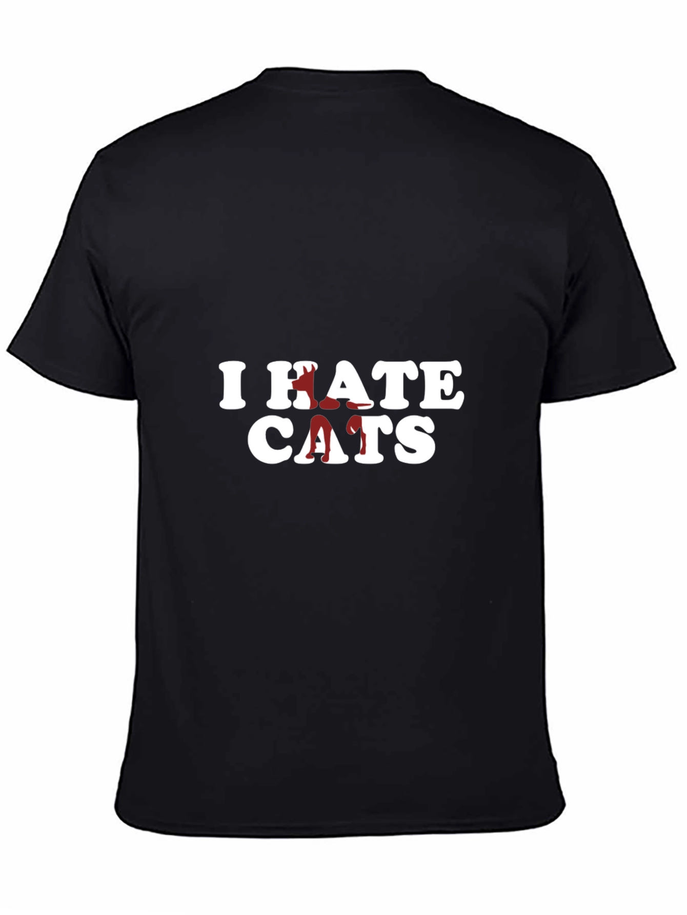 I Hate Cats T-Shirt - Funny Graphic Tee