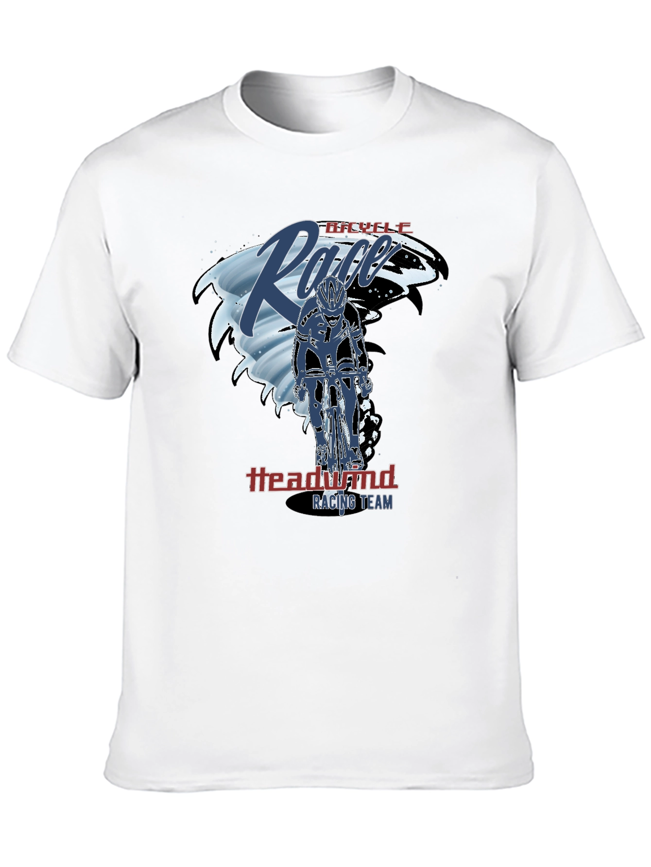Bicycle Race T-Shirt - Headwind Racing Team - Black