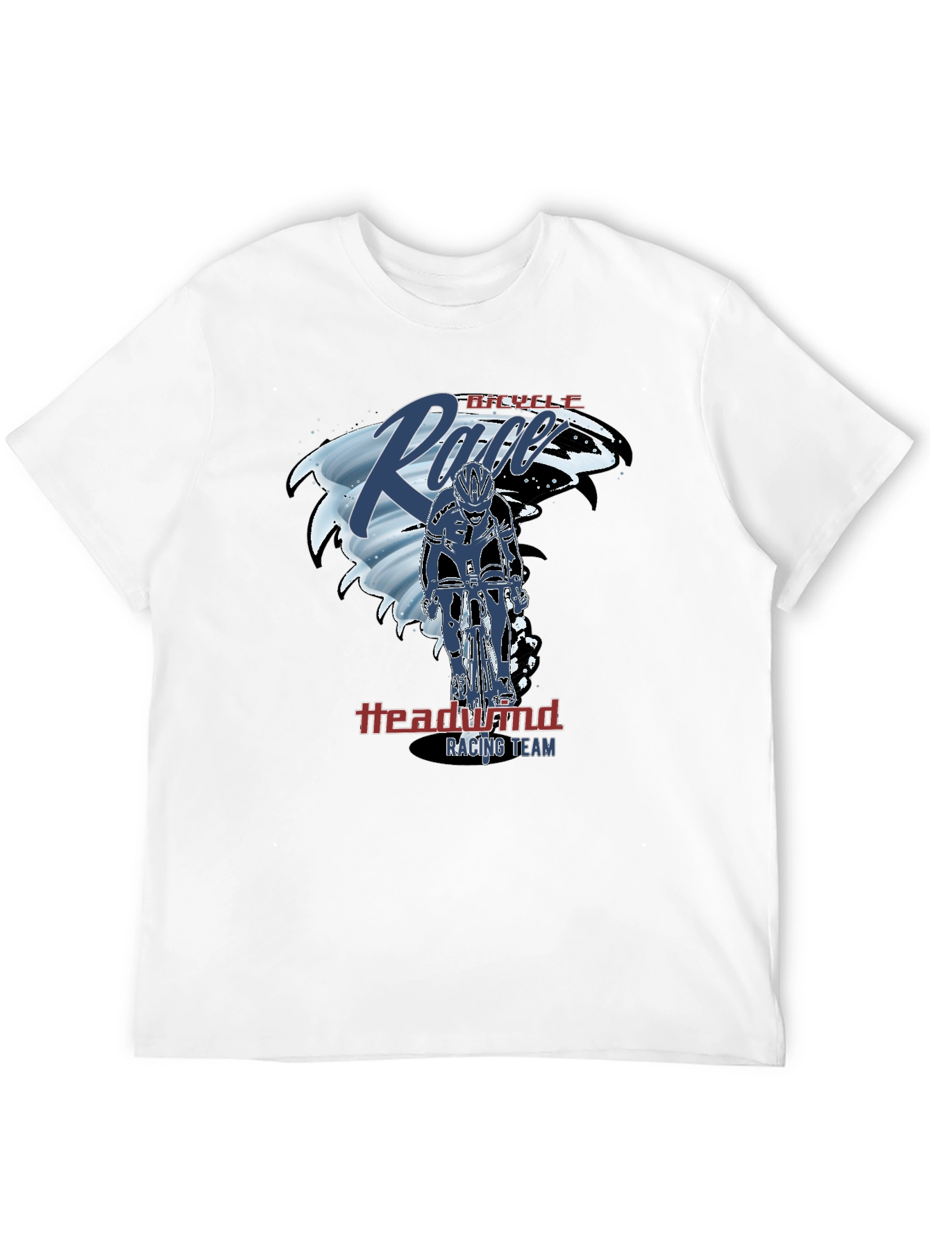 Bicycle Race T-Shirt - Headwind Racing Team - Black