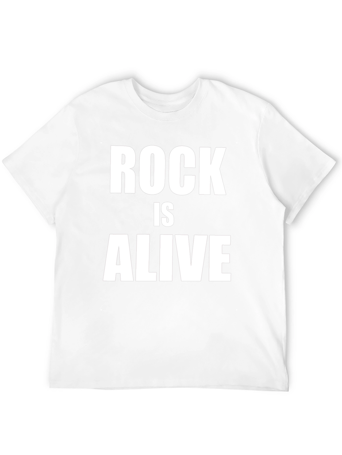 Rock Is Alive Black Graphic T-Shirt