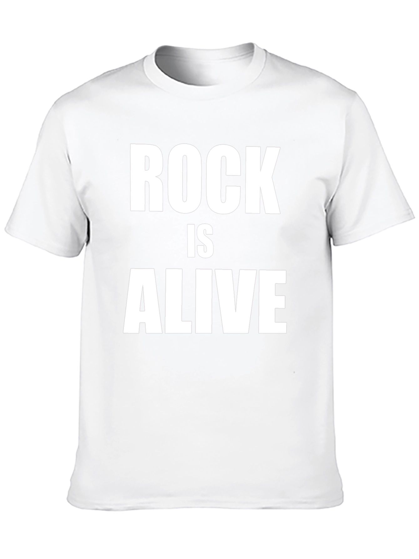 Rock Is Alive Black Graphic T-Shirt