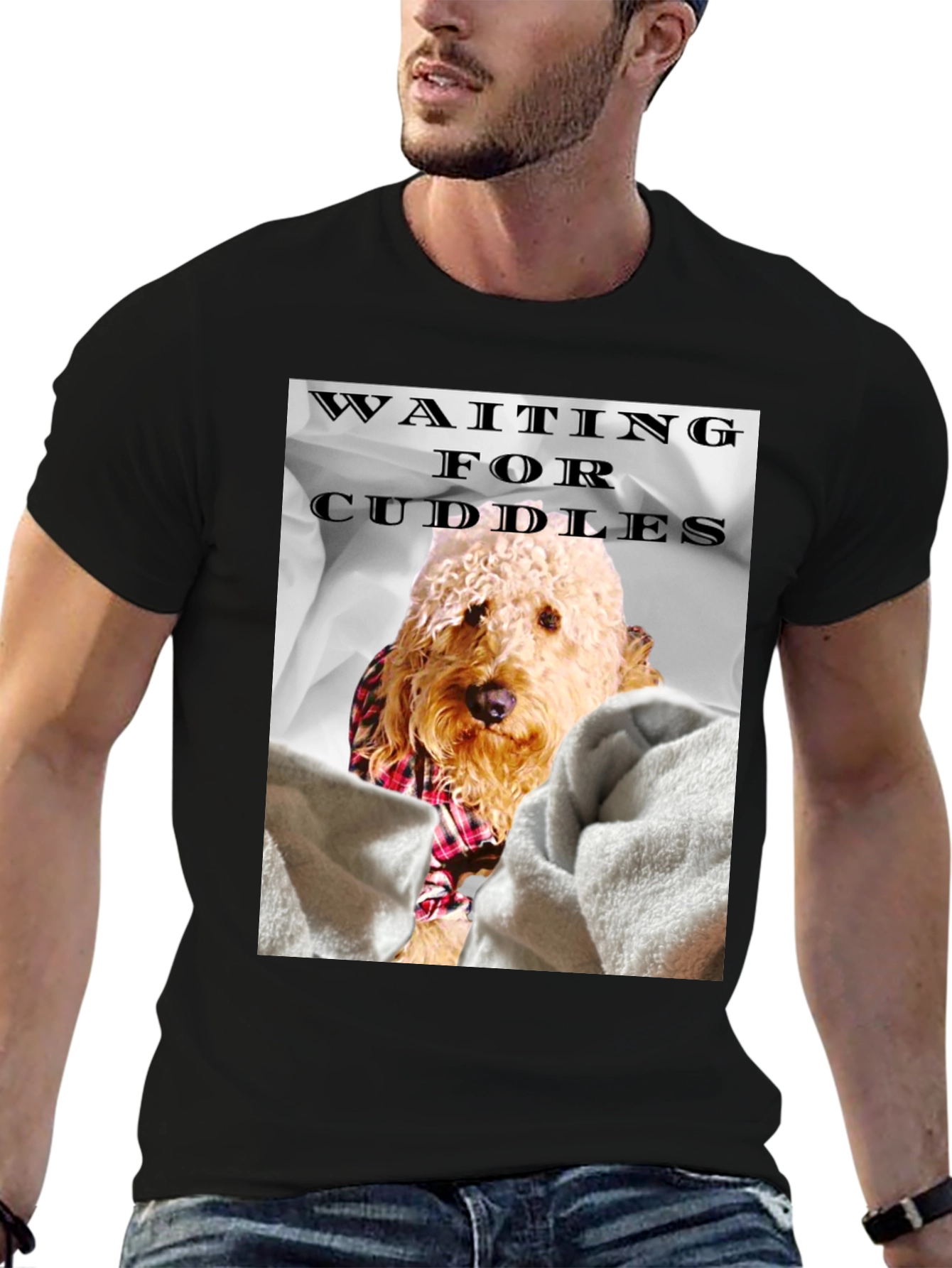 Waiting for Cuddles Dog T-Shirt