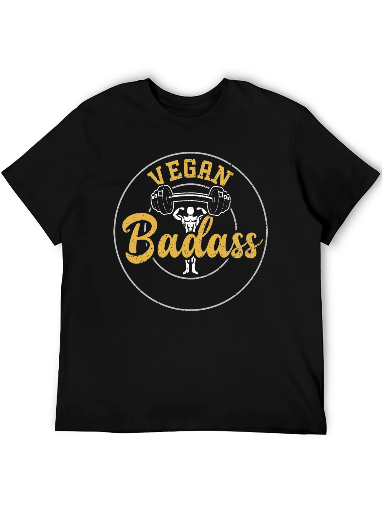 Vegan Badass T-Shirt - Weightlifting Design