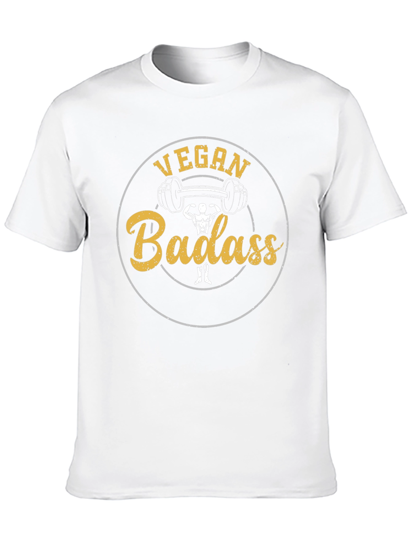 Vegan Badass T-Shirt - Weightlifting Design