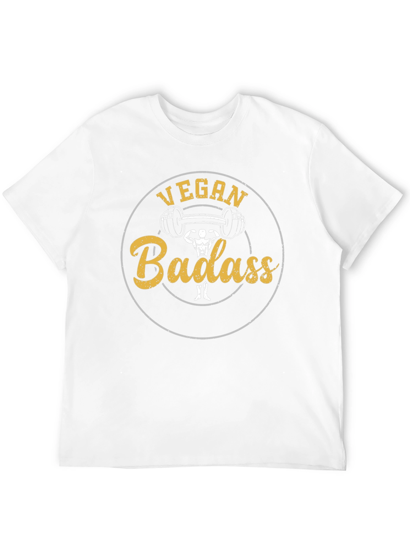 Vegan Badass T-Shirt - Weightlifting Design