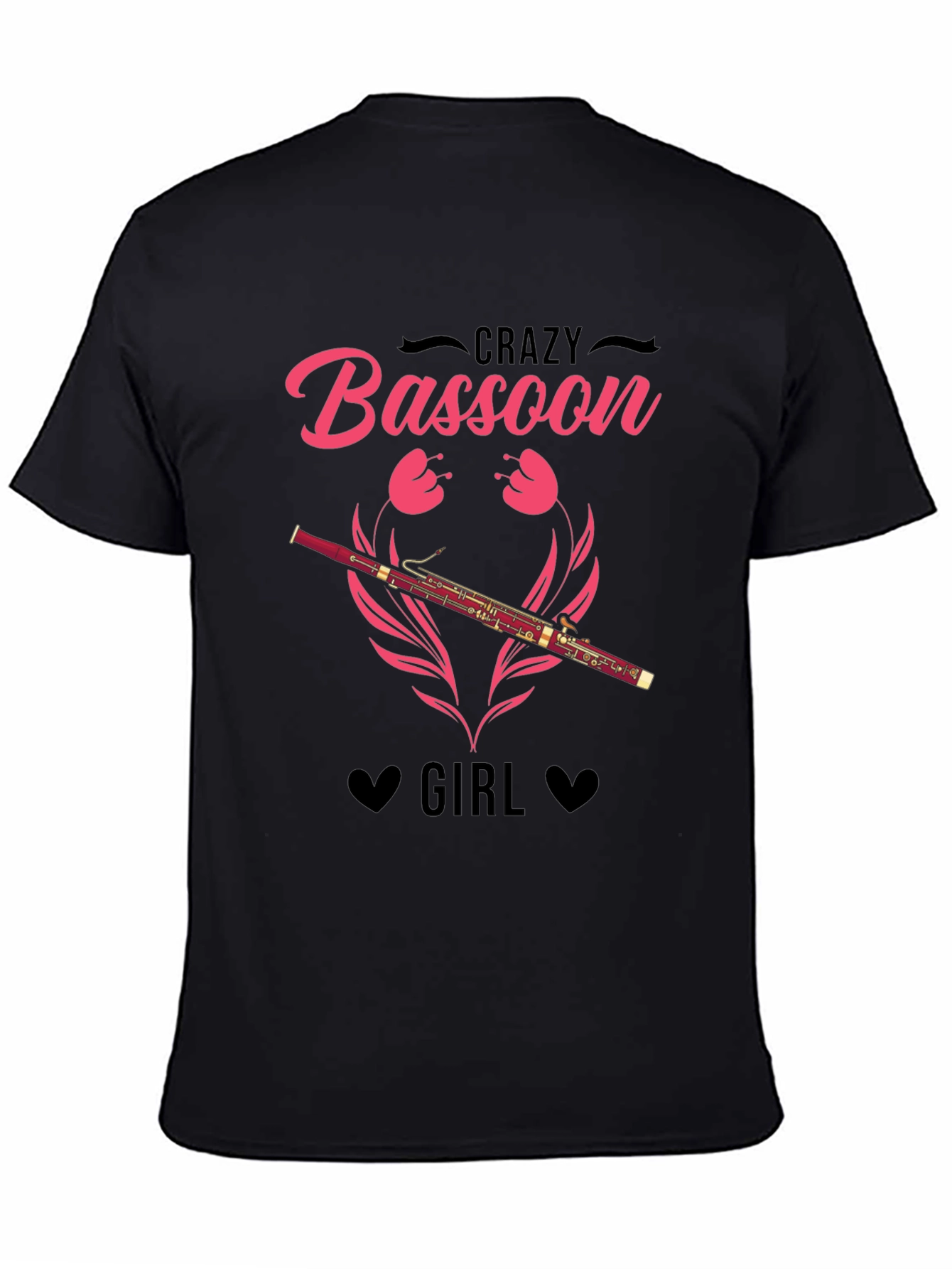 Crazy Bassoon Girl T-Shirt - Music Lover Tee