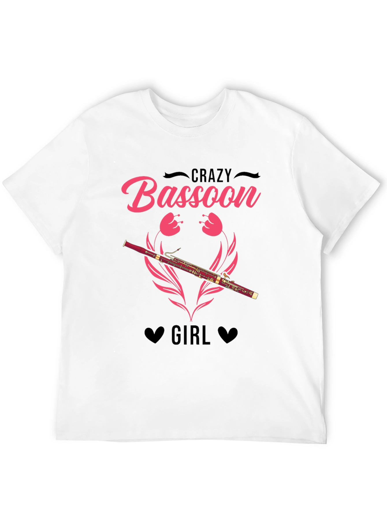 Crazy Bassoon Girl T-Shirt - Music Lover Tee