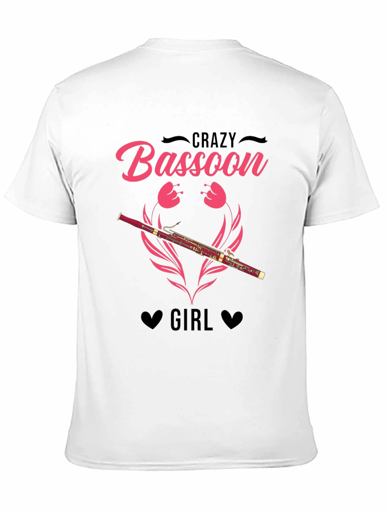 Crazy Bassoon Girl T-Shirt - Music Lover Tee