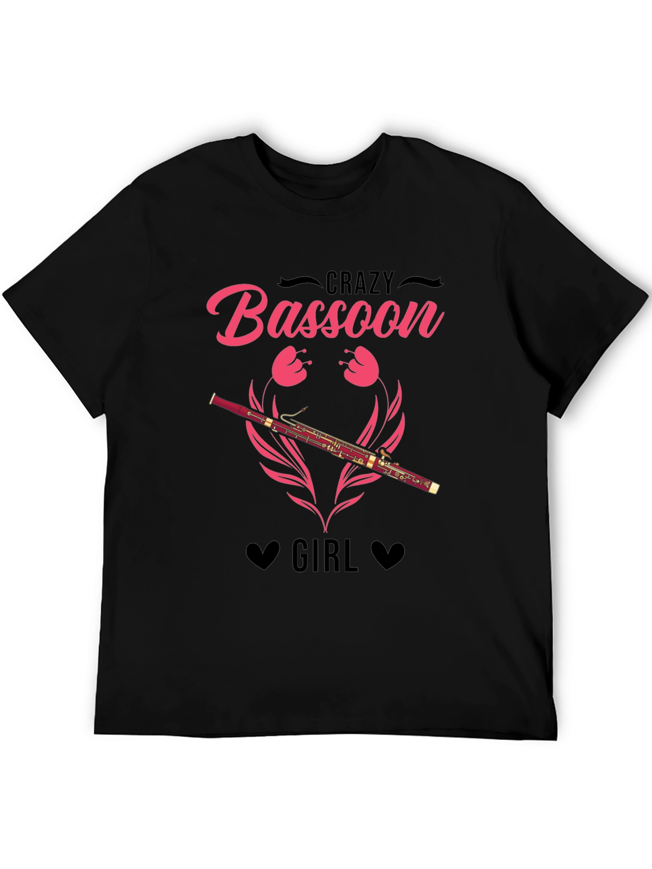 Crazy Bassoon Girl T-Shirt - Music Lover Tee
