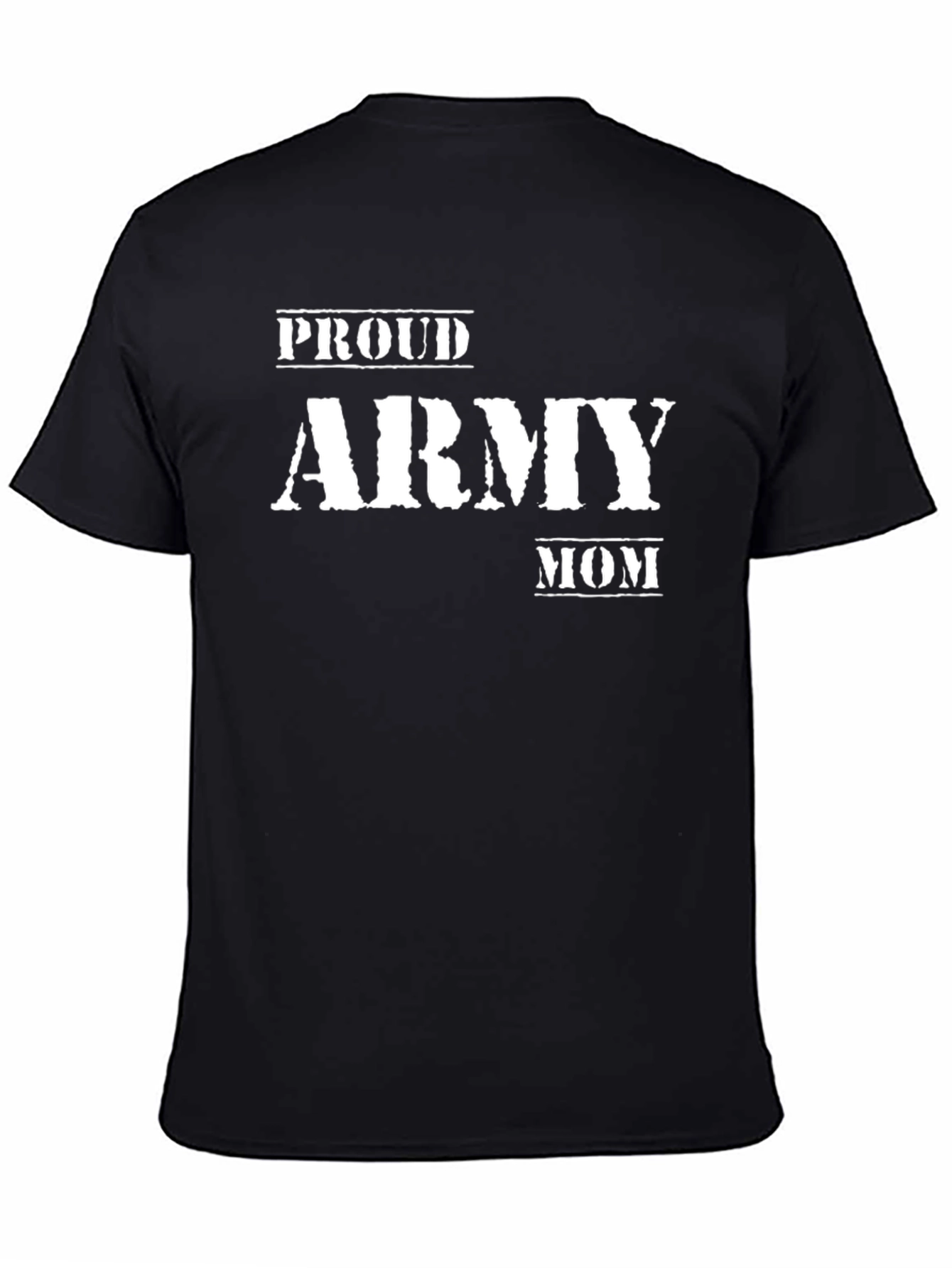 Proud Army Mom Black T-Shirt