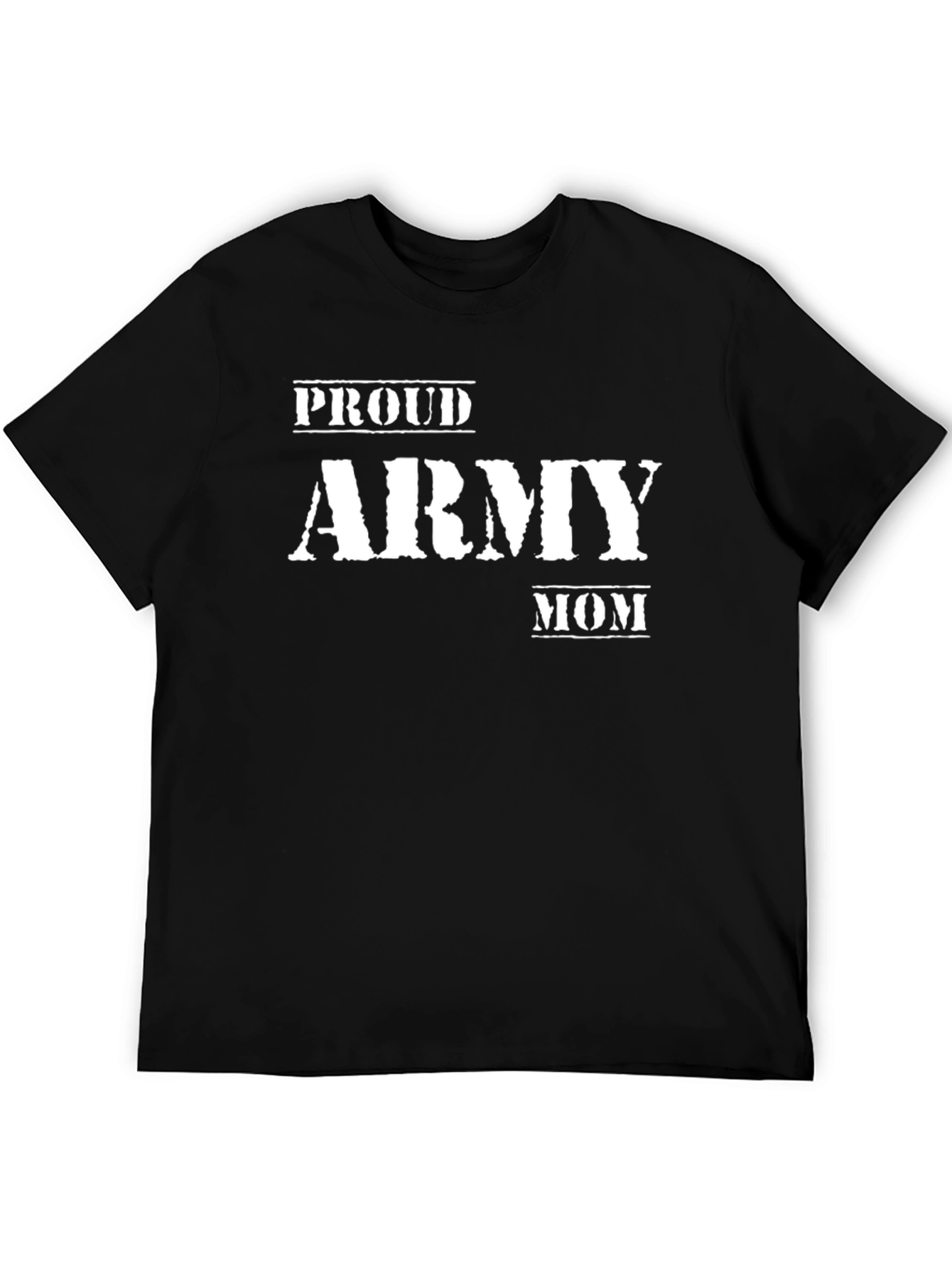 Proud Army Mom Black T-Shirt