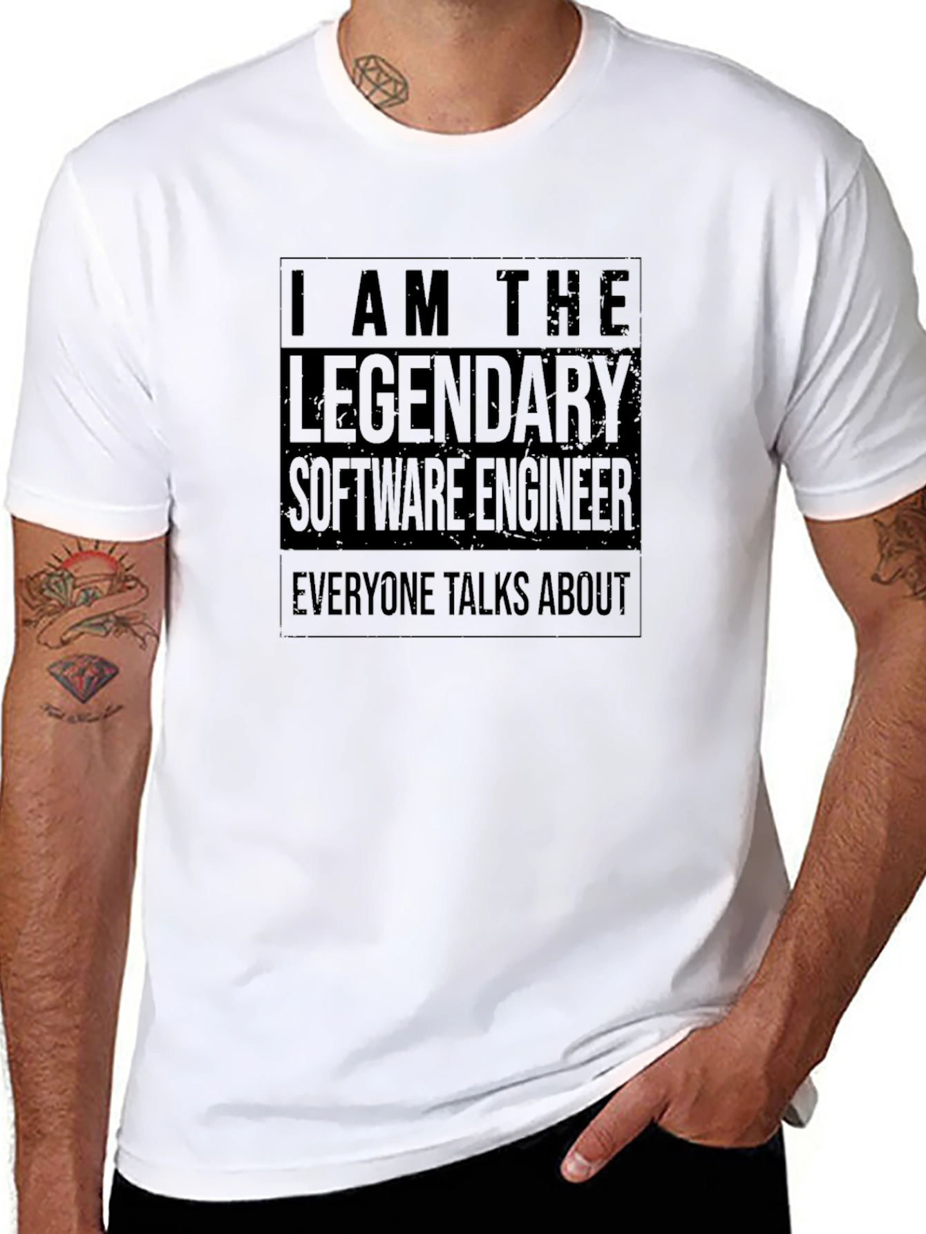 Legendary Software Engineer Black T-Shirt