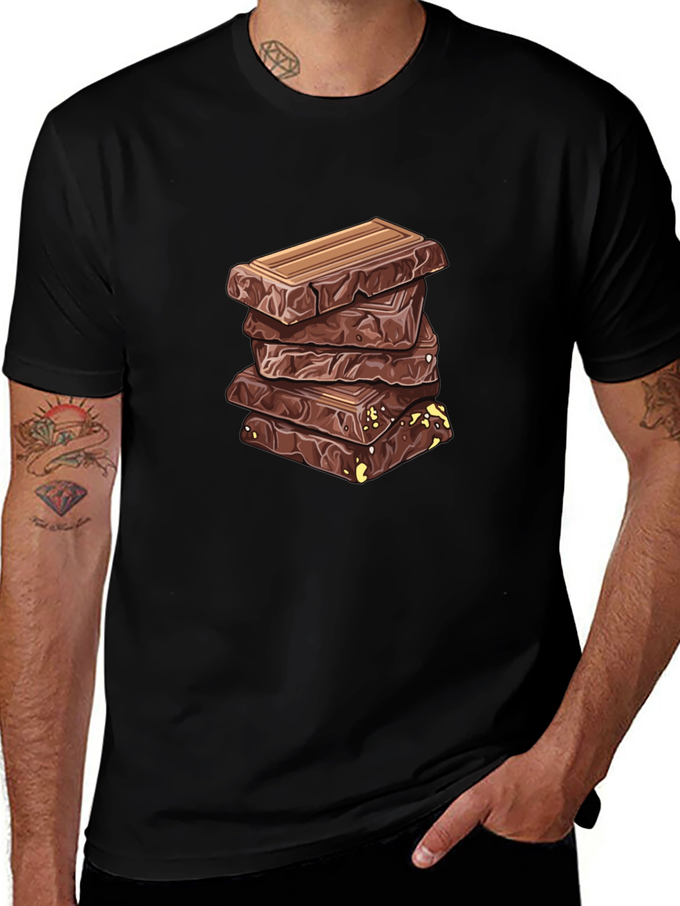 Chocolate Stack Graphic Tee - Sweet Tooth Shirt
