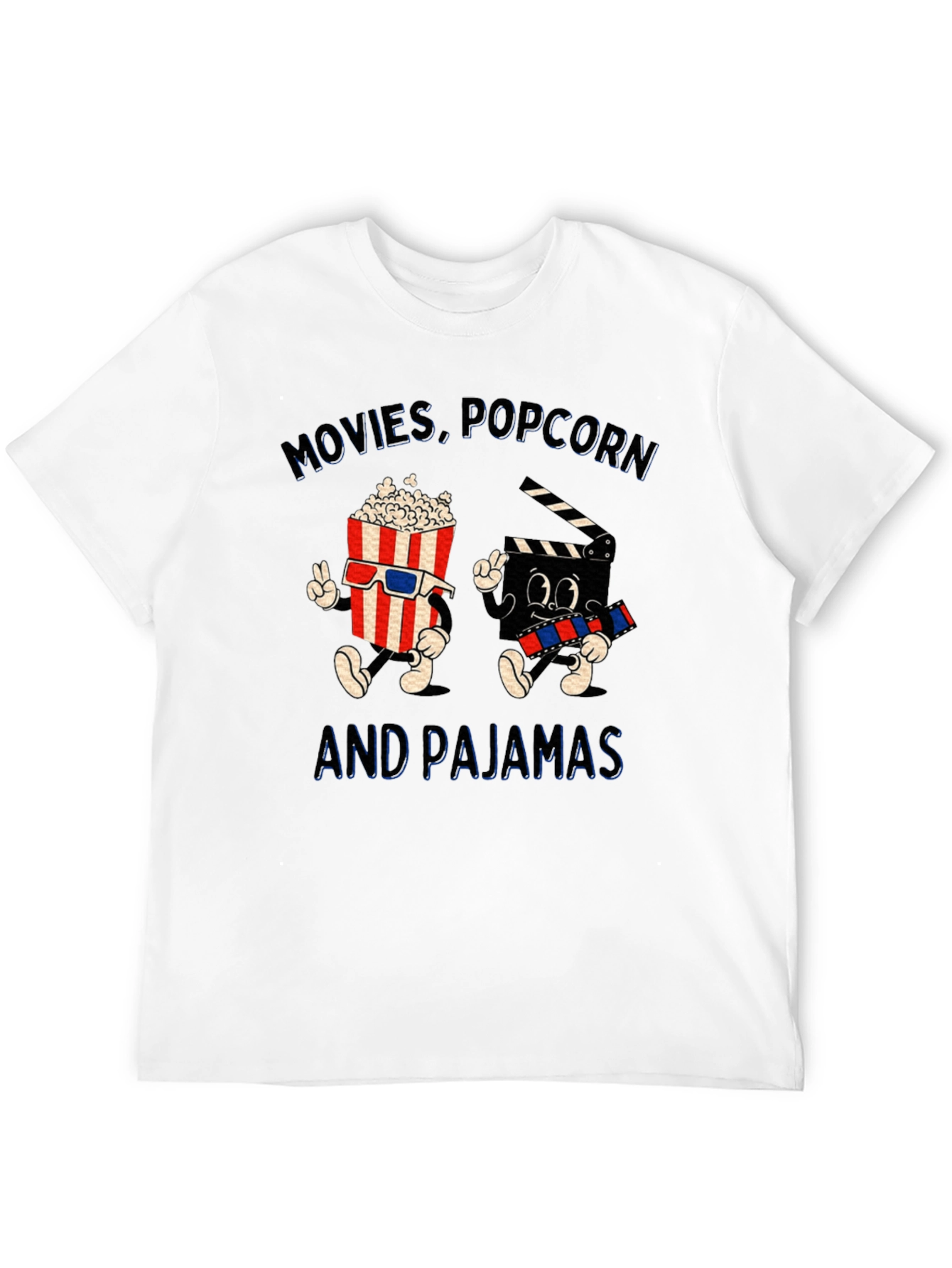 Movies Popcorn & Pajamas T-Shirt