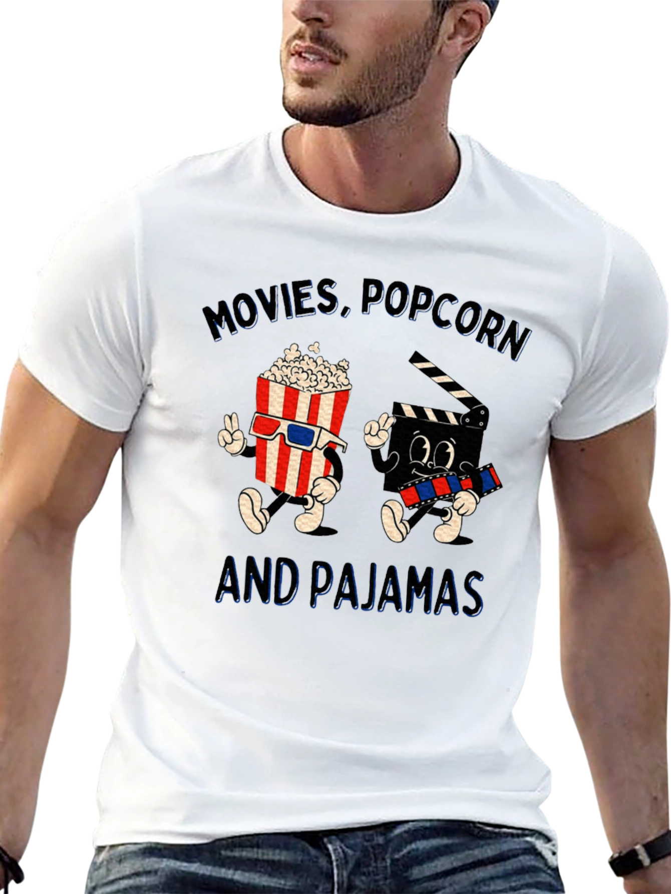 Movies Popcorn & Pajamas T-Shirt