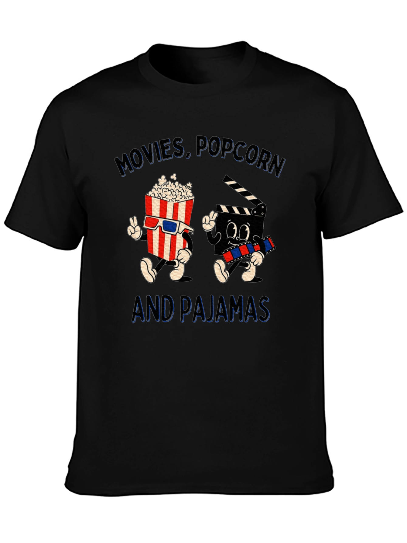 Movies Popcorn & Pajamas T-Shirt