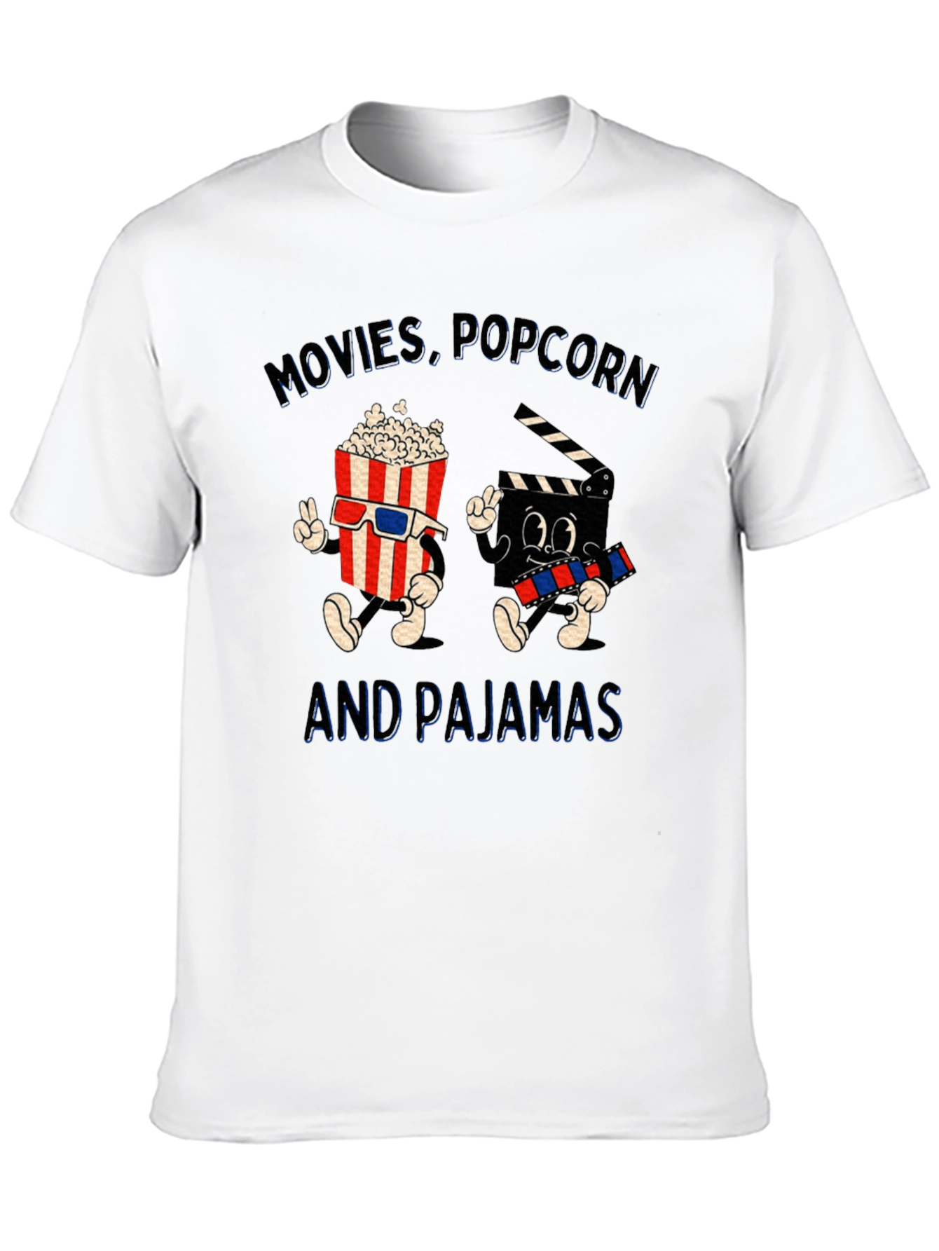 Movies Popcorn & Pajamas T-Shirt