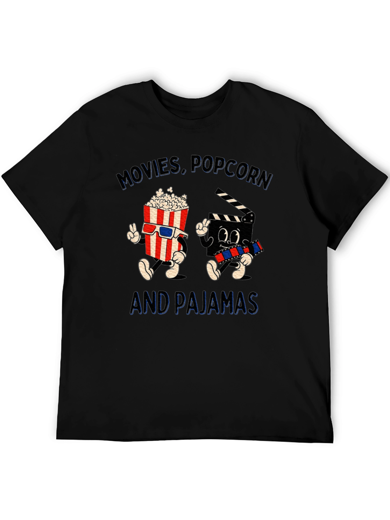 Movies Popcorn & Pajamas T-Shirt