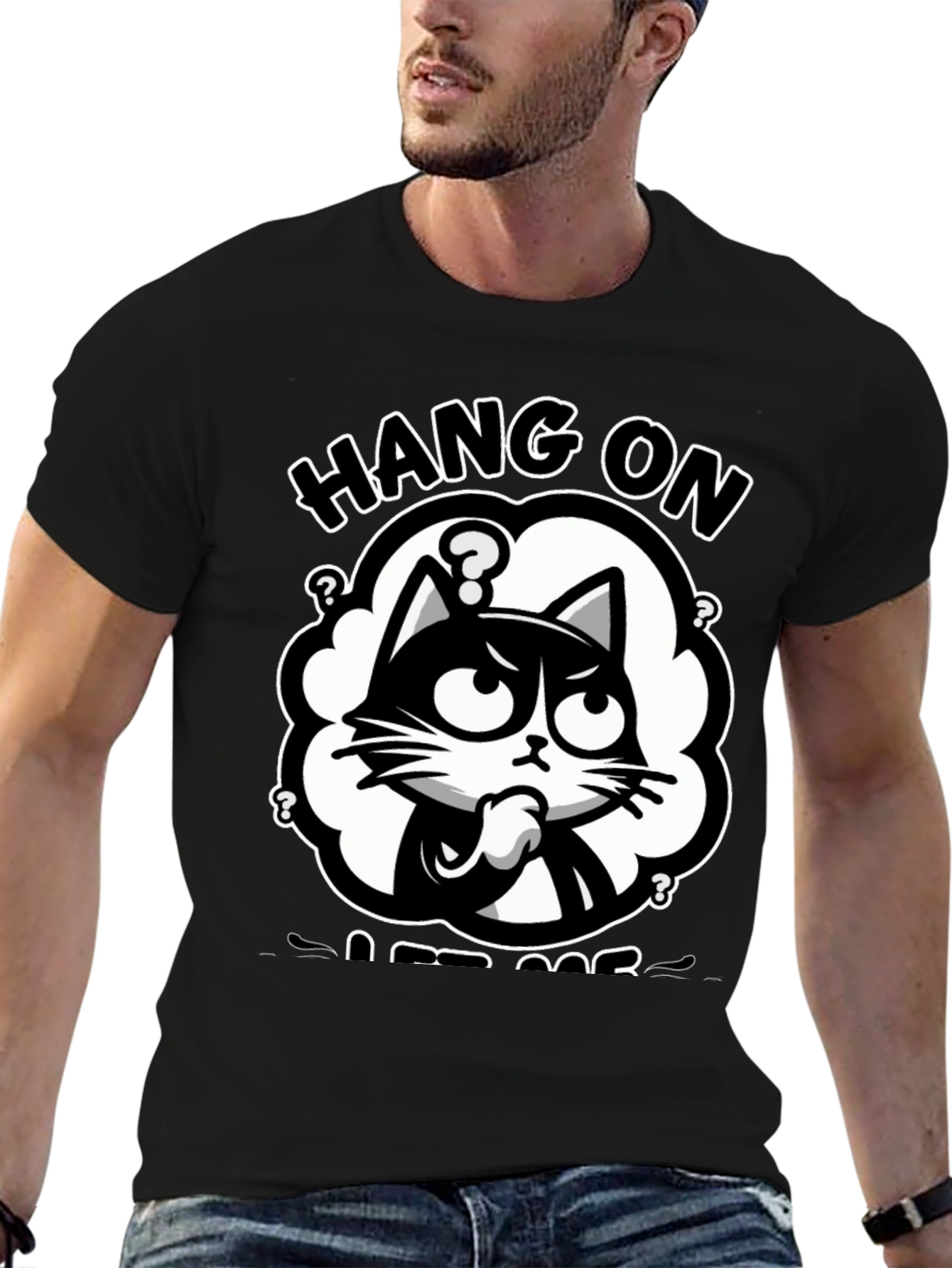 Hang On Let Me Overthink Cat T-Shirt
