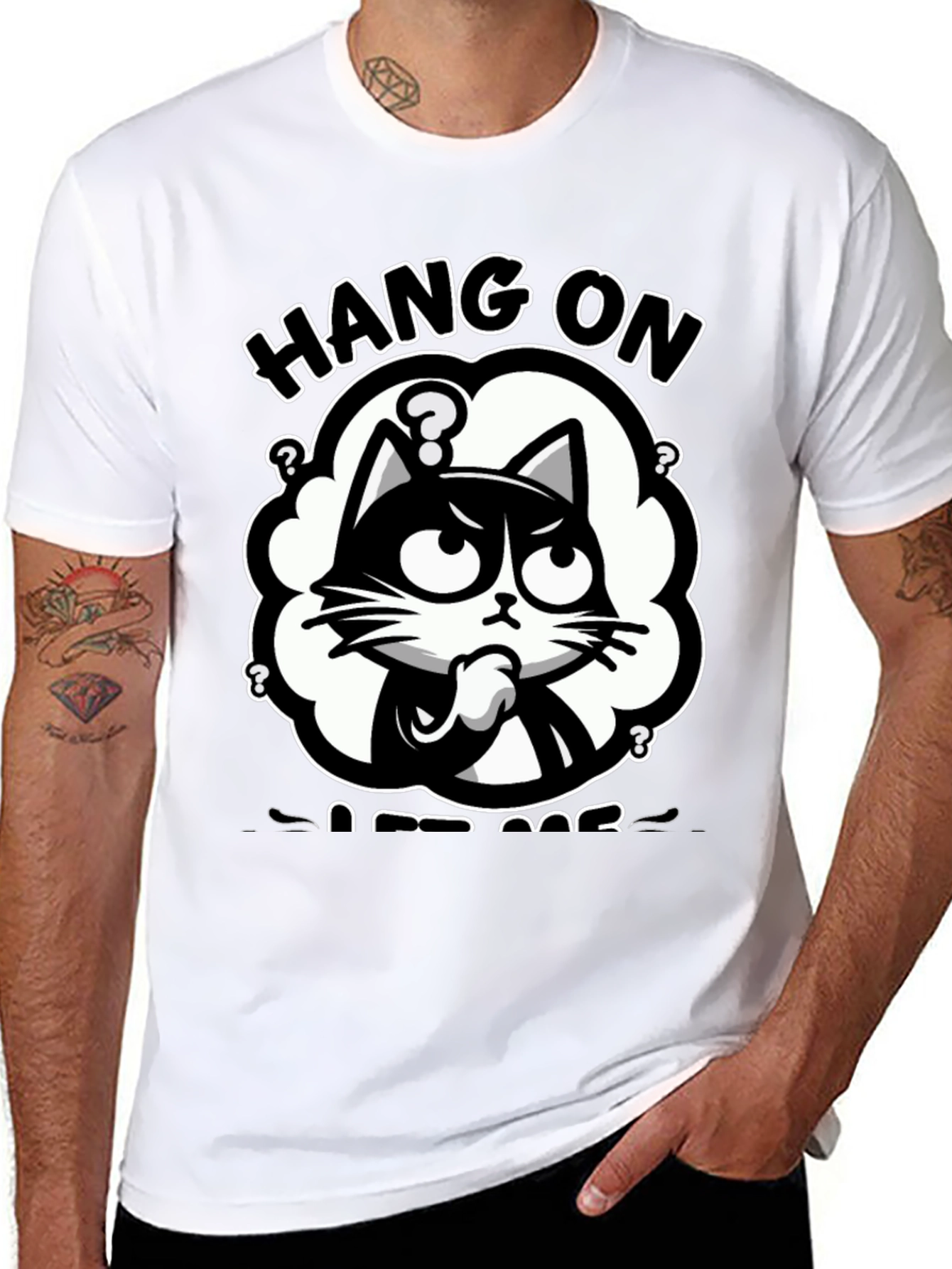 Hang On Let Me Overthink Cat T-Shirt