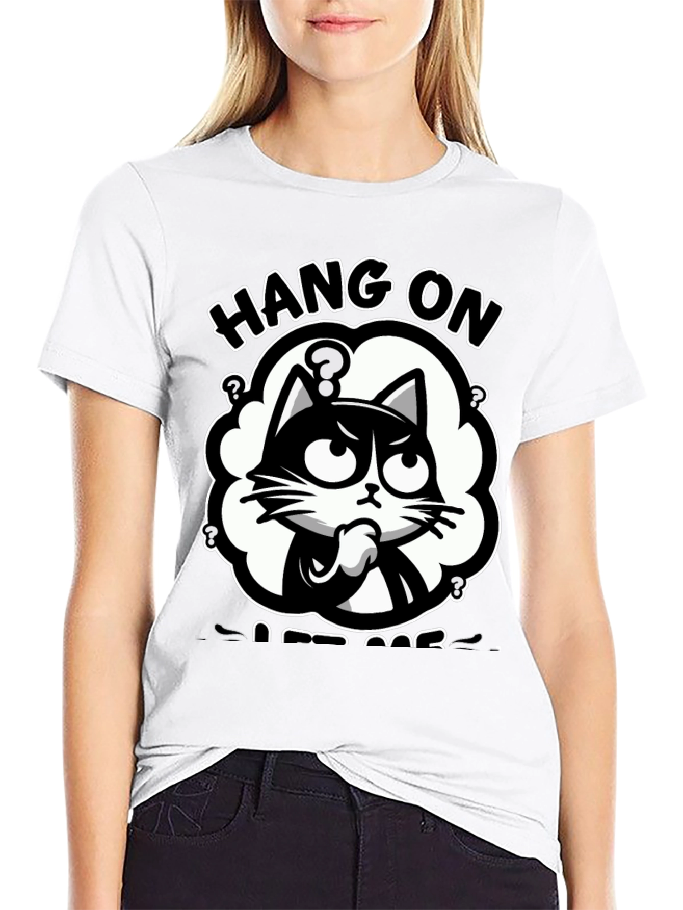 Hang On Let Me Overthink Cat T-Shirt
