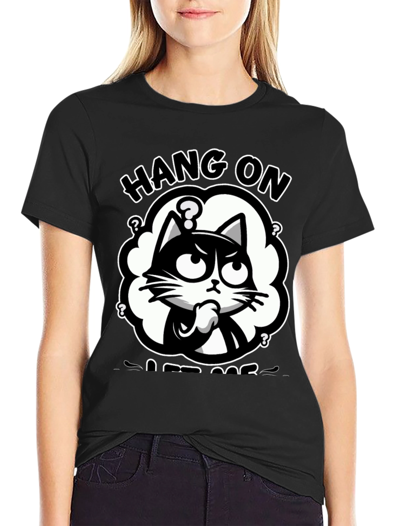 Hang On Let Me Overthink Cat T-Shirt