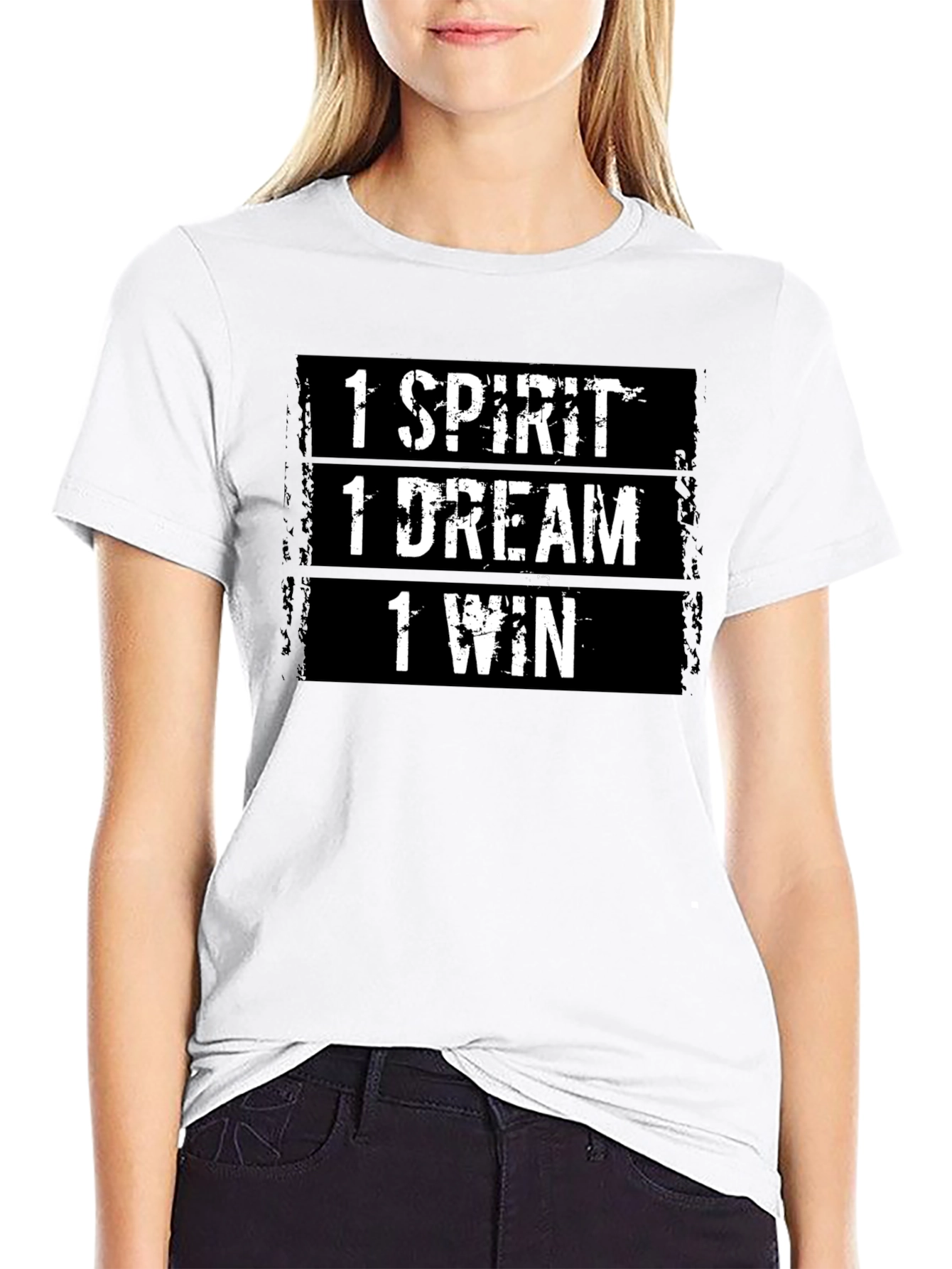Motivational T-Shirt: 1 Spirit 1 Dream 1 Win