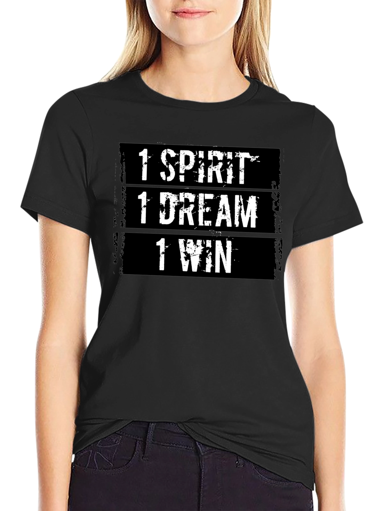 Motivational T-Shirt: 1 Spirit 1 Dream 1 Win
