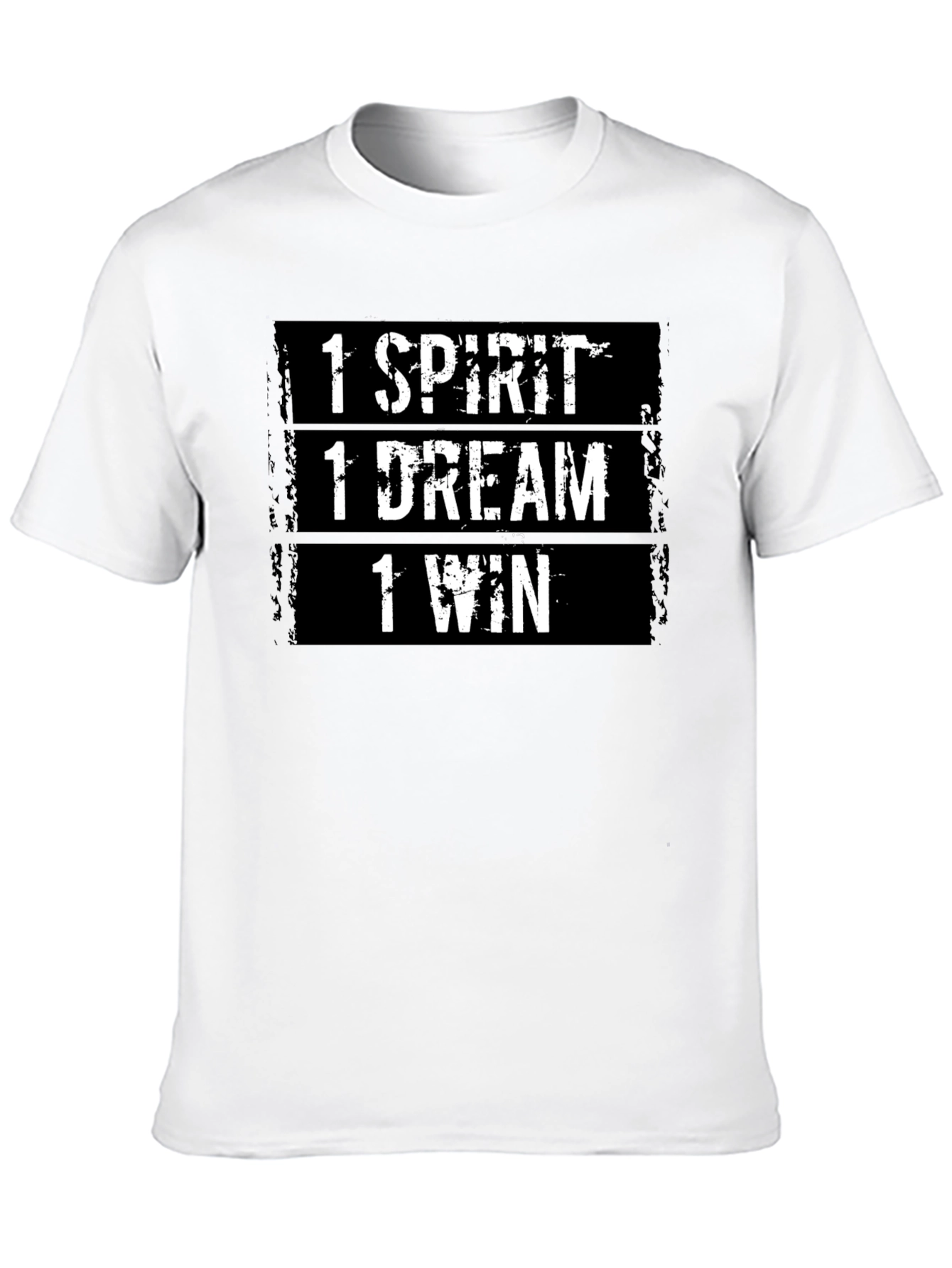 Motivational T-Shirt: 1 Spirit 1 Dream 1 Win