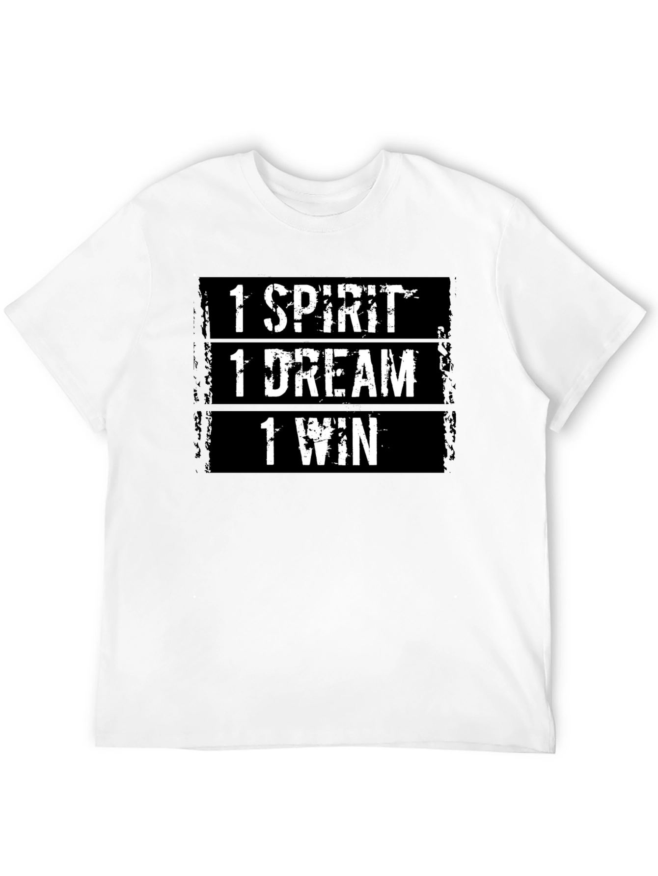 Motivational T-Shirt: 1 Spirit 1 Dream 1 Win