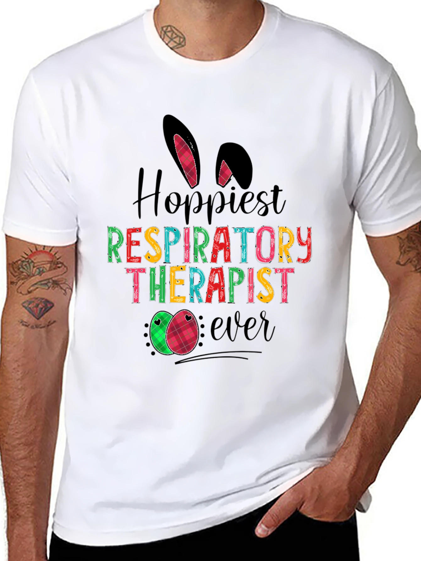 Hoppiest Respiratory Therapist Easter T-Shirt