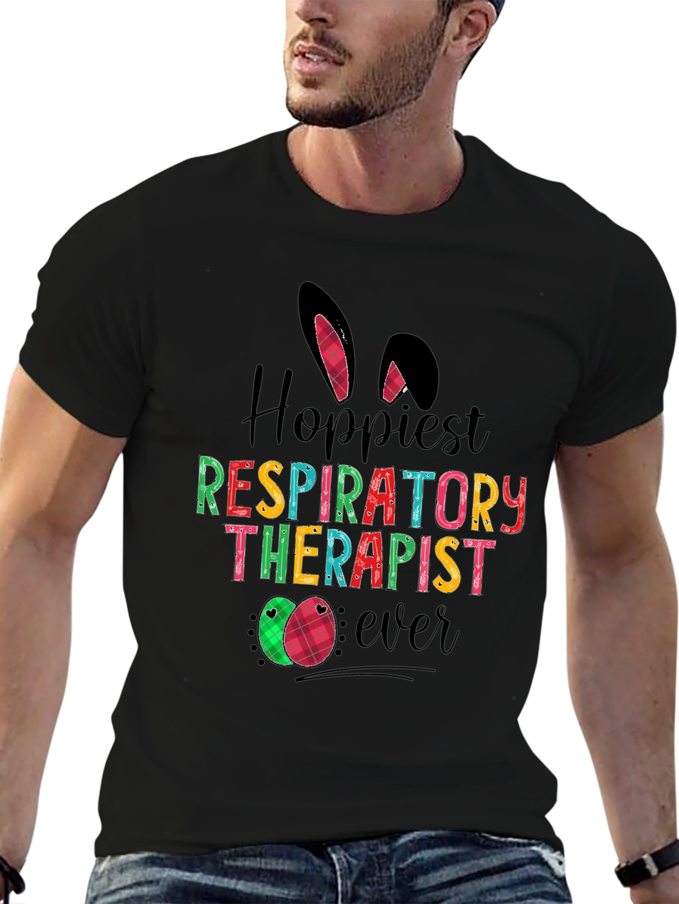Hoppiest Respiratory Therapist Easter T-Shirt
