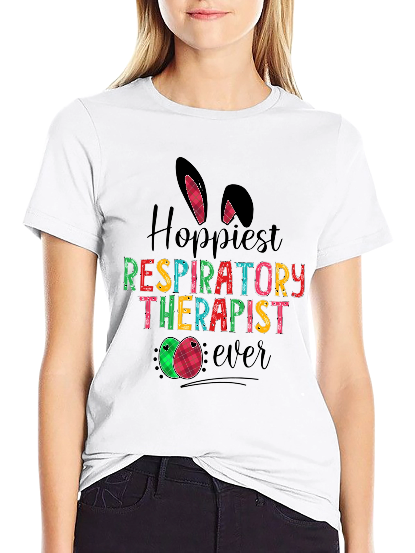 Hoppiest Respiratory Therapist Easter T-Shirt