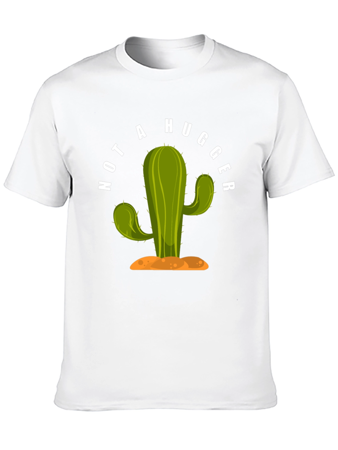 Not A Hugger Cactus Graphic T-Shirt