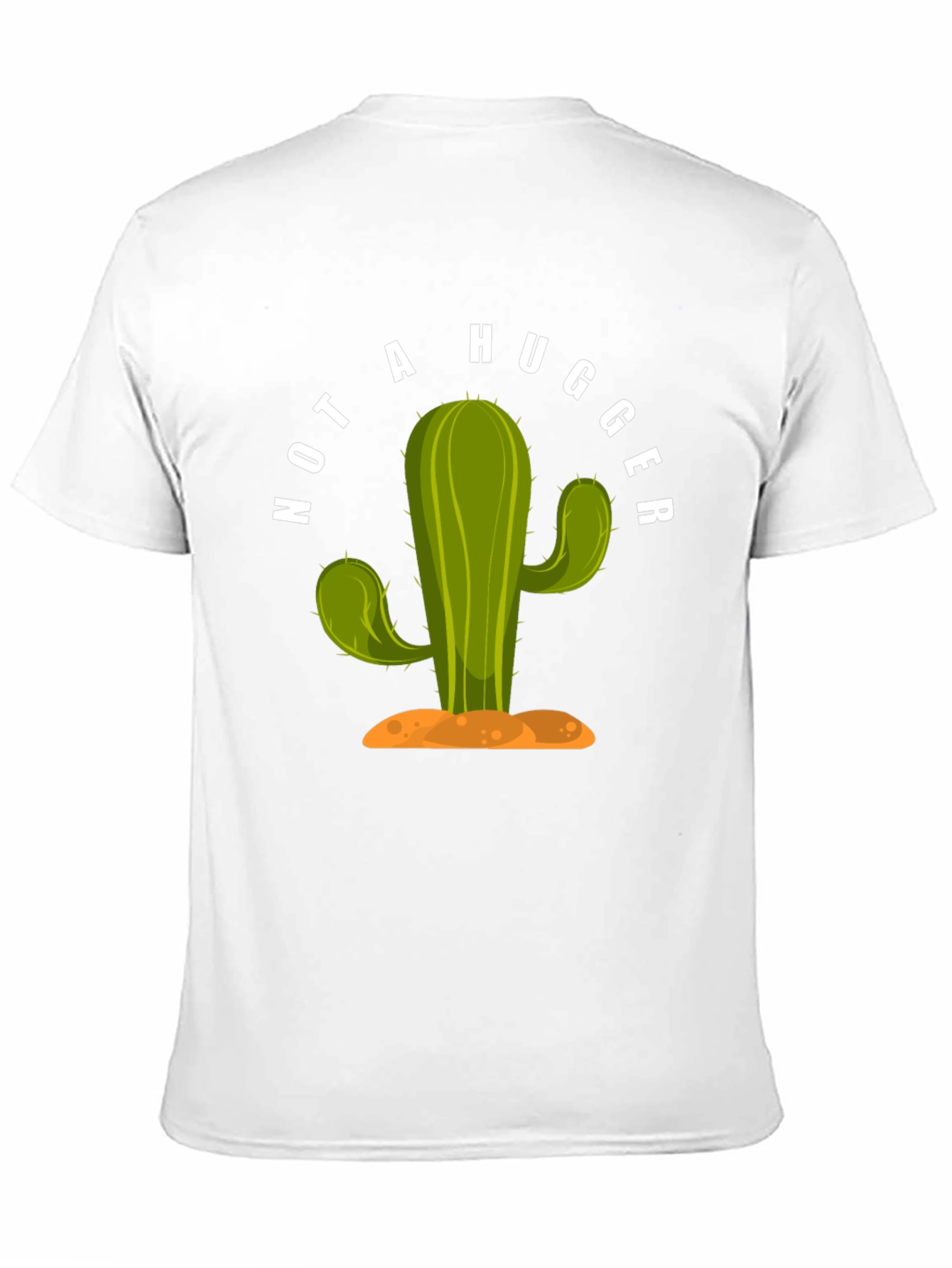 Not A Hugger Cactus Graphic T-Shirt
