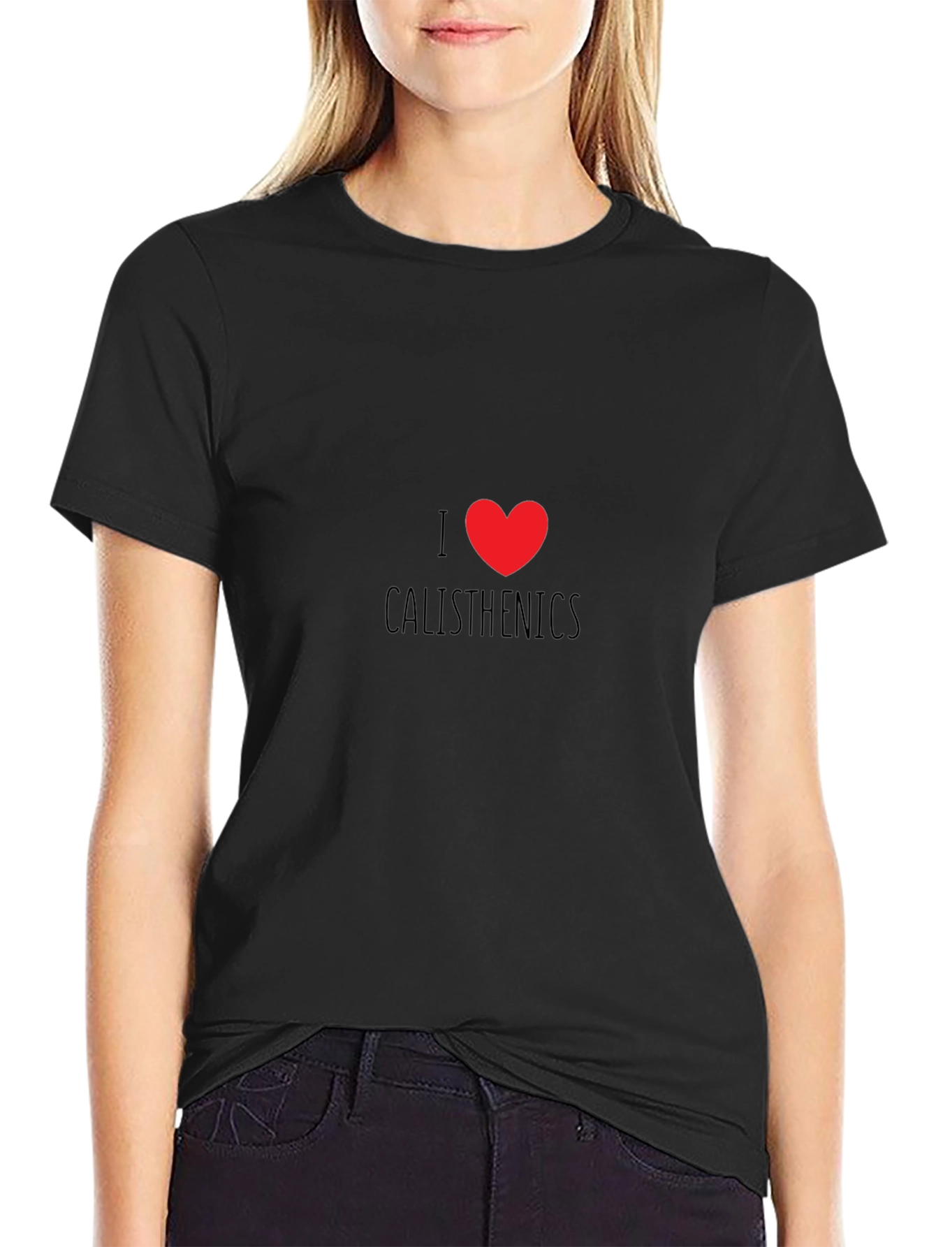 I Heart Calisthenics Black T-Shirt